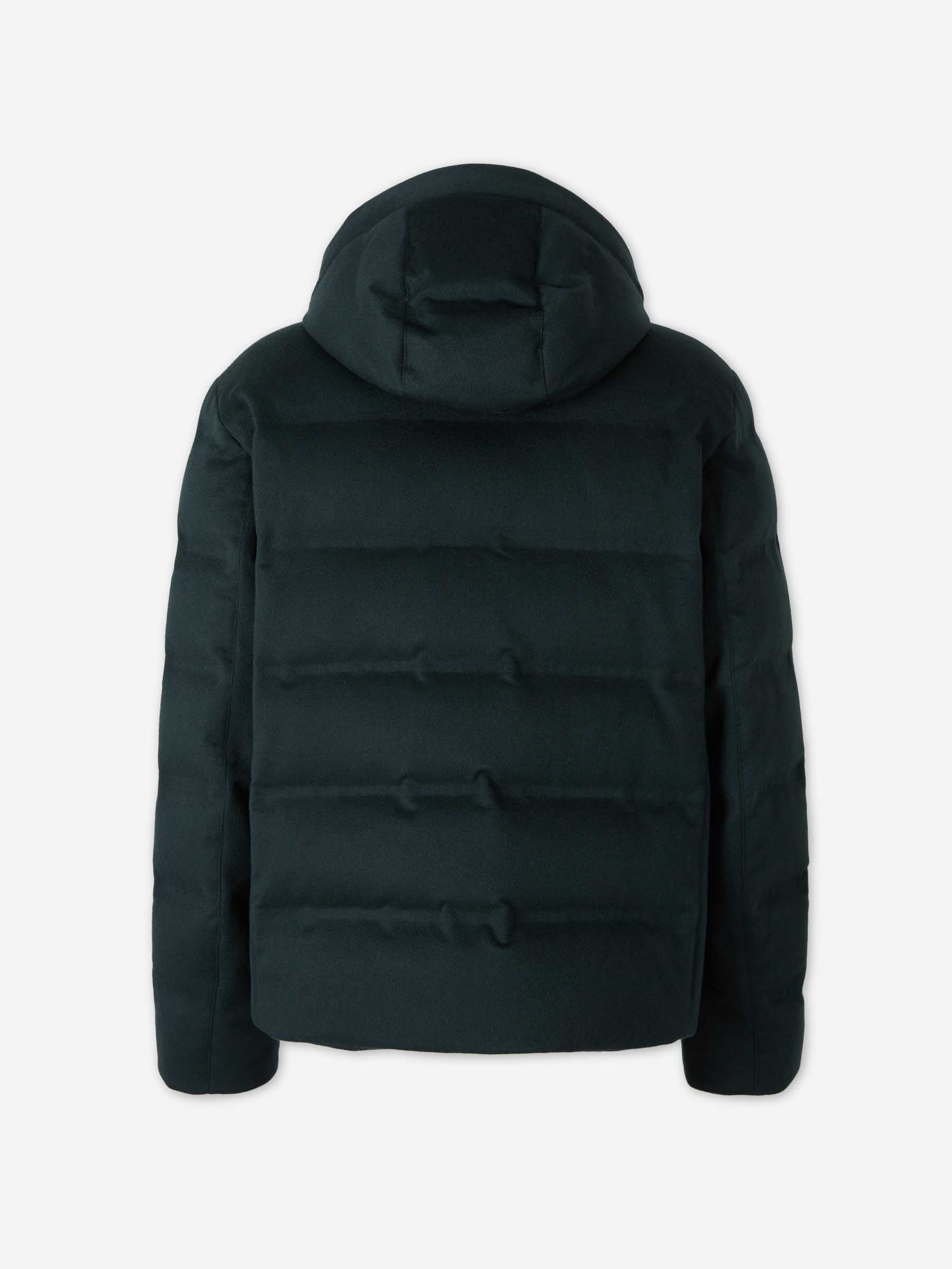 Zegna Hombre Barcelona Plumífero Corto Cachemira color Verde Jungla sku 512-002662 01 - Foto 2