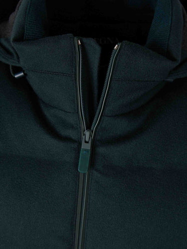 Zegna Hombre Barcelona Plumífero Corto Cachemira color Verde Jungla sku 512-002662 01 - Foto 3
