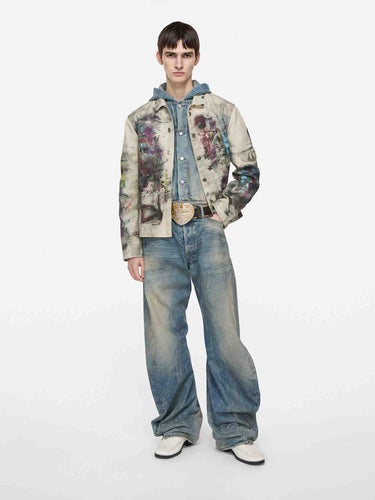 Acne Studios Hombre Barcelona Chaqueta Denim Pintada color Azul Denim sku 512-002671 01 - Foto 2