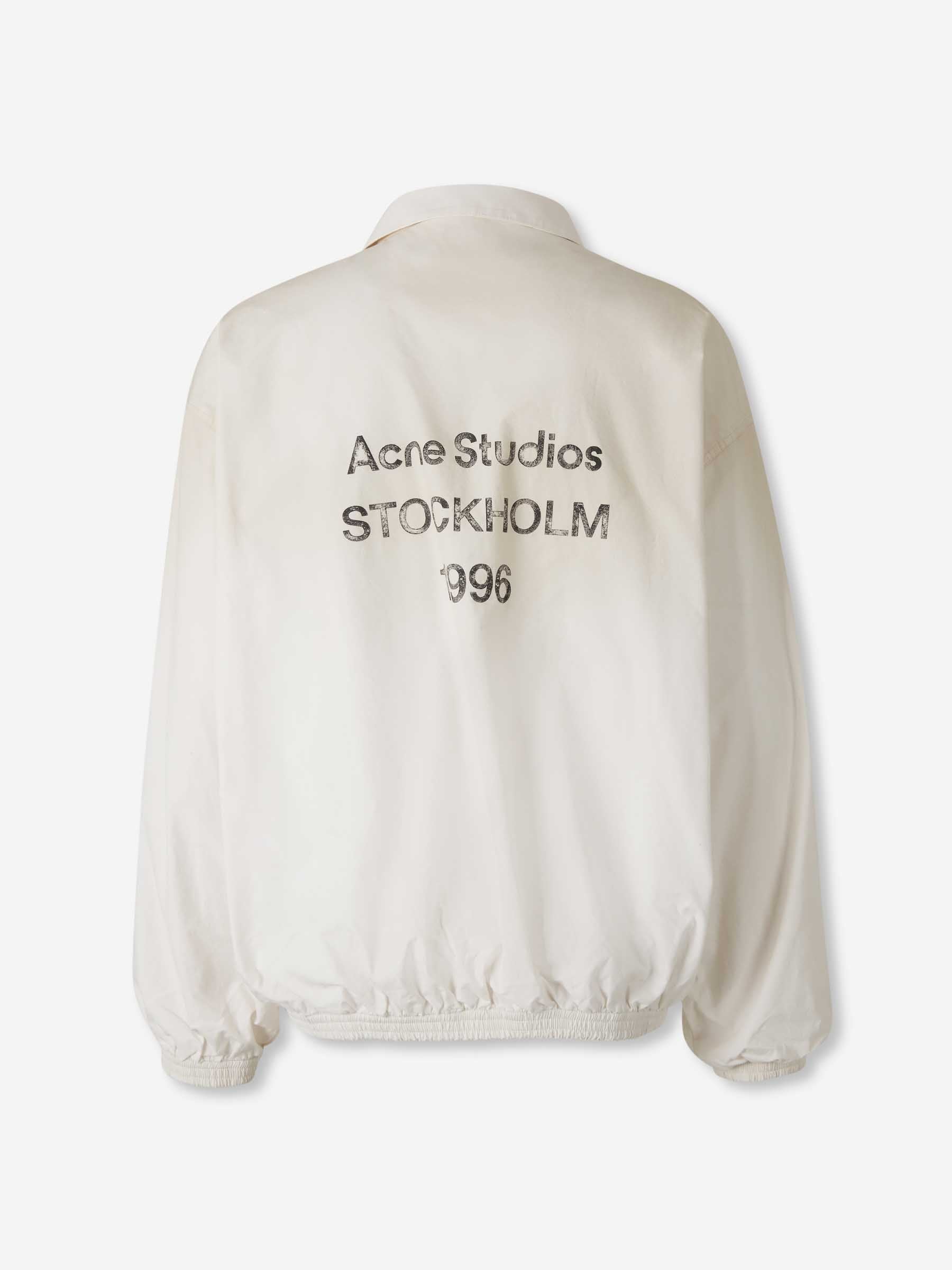 Acne Studios Hombre Barcelona Chaqueta Cremallera Logo color Blanco sku 512-002673 01 - Foto 2