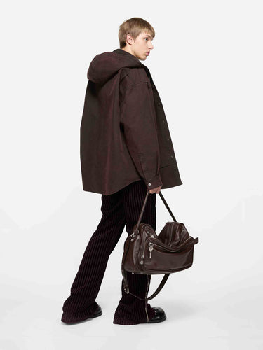 Acne Studios Hombre Barcelona Parka Capucha Capas color Berenjena sku 512-002675 01 - Foto 3