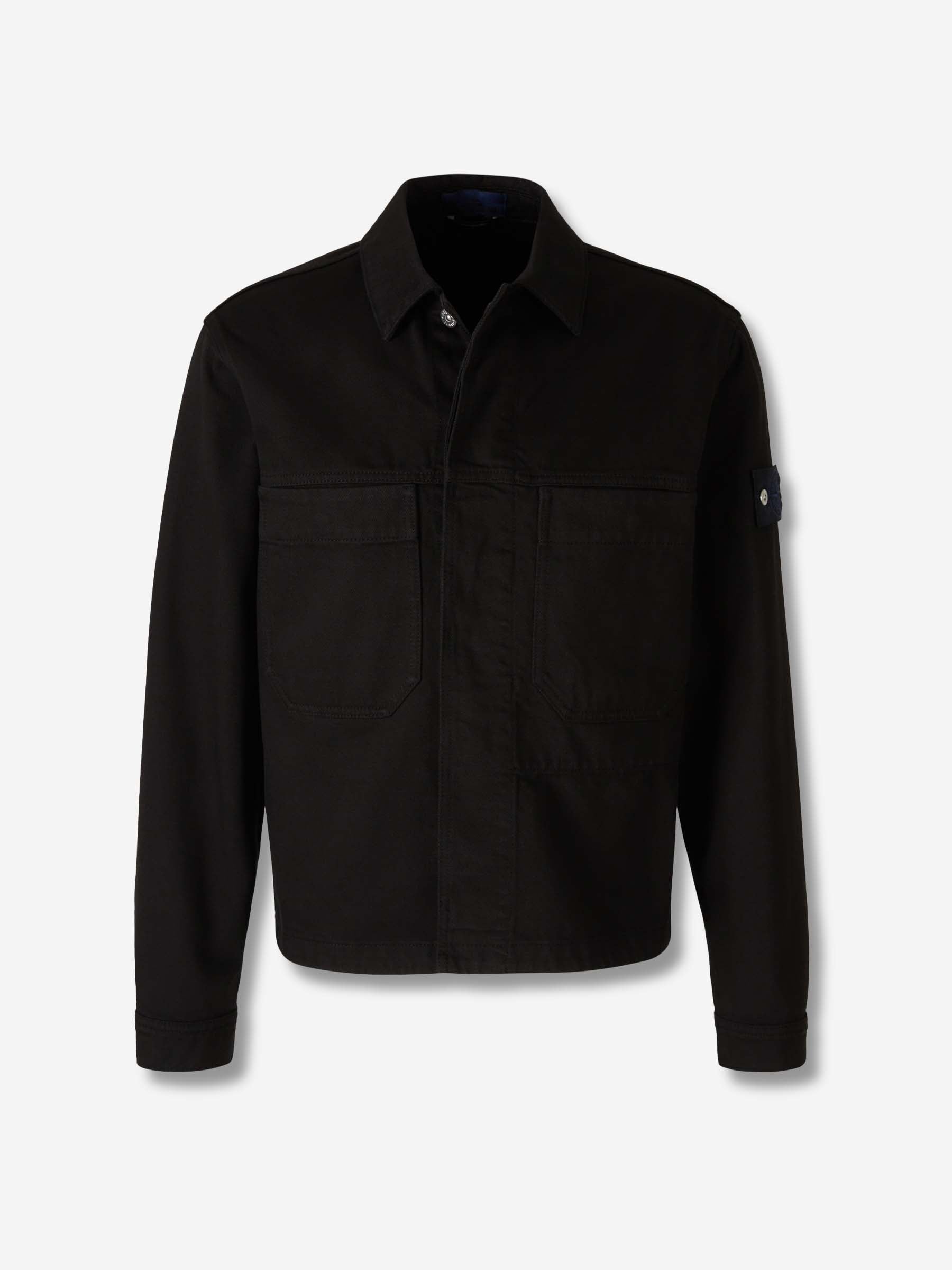 Stone Island Denim Hombre Barcelona Chaqueta Denim Bull color Negro sku 512-002690 01 - Foto 1