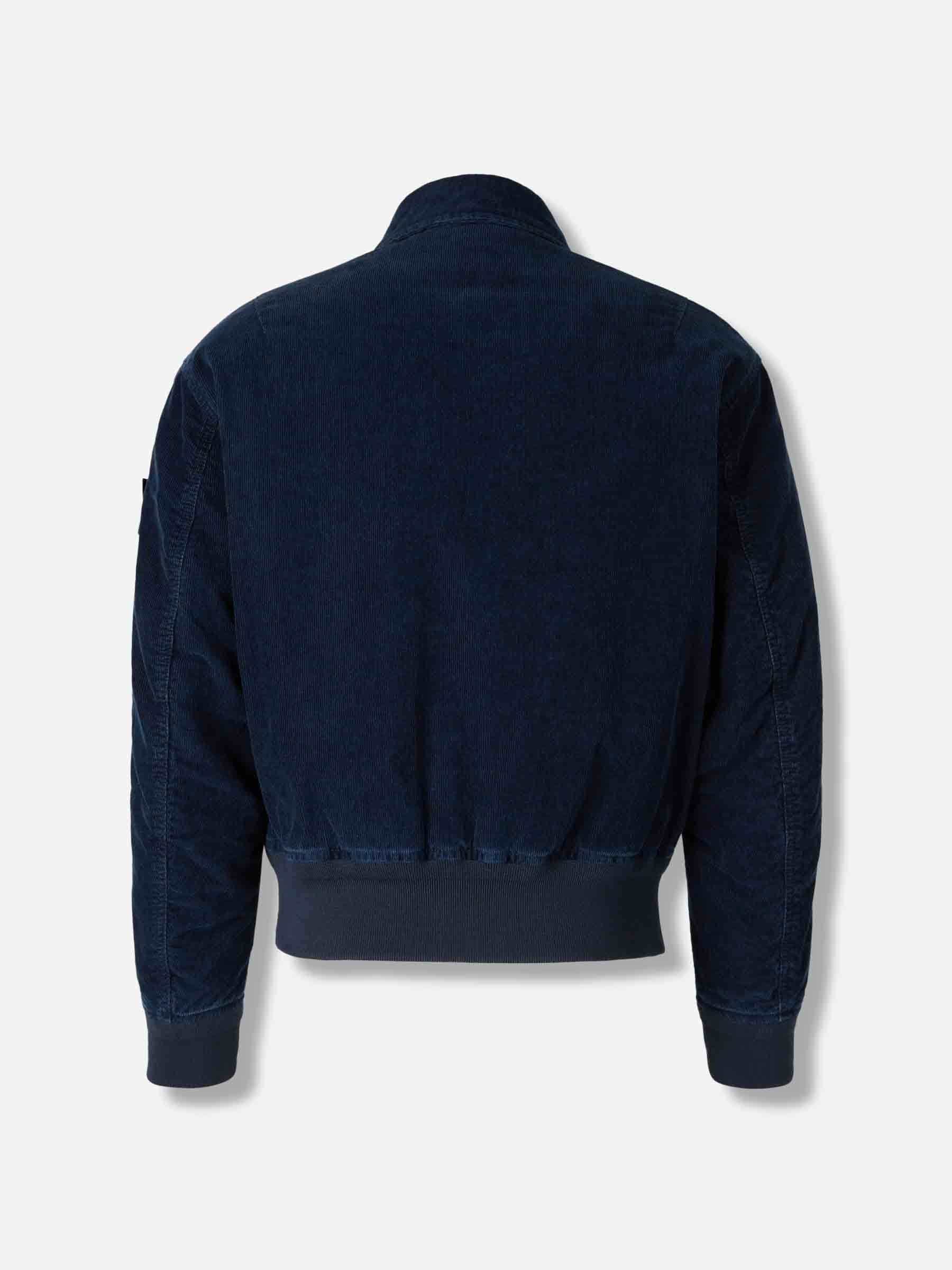 Stone Island Denim Hombre Barcelona Chaqueta Pana Bomber color Azul Noche sku 512-002692 01 - Foto 2