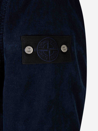 Stone Island Denim Hombre Barcelona Chaqueta Pana Bomber color Azul Noche sku 512-002692 01 - Foto 5