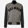 Balmain Hombre Barcelona Chaqueta Varsity Monograma color Blanco Y Negro sku 512-002711 01 - Foto 1