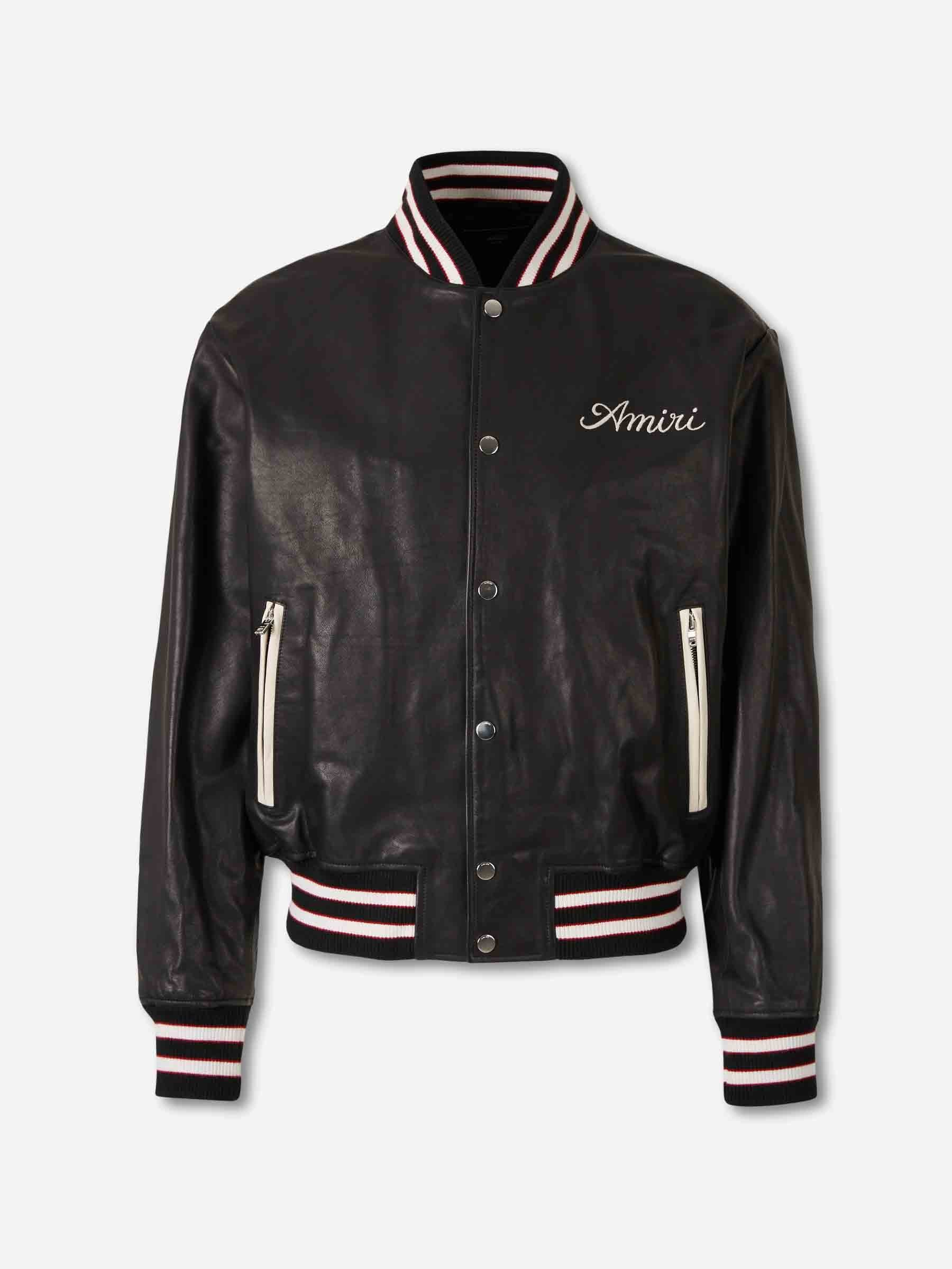 Amiri Hombre Barcelona Chaqueta Bomber Piel color Negro sku 512-002712 01 - Foto 1