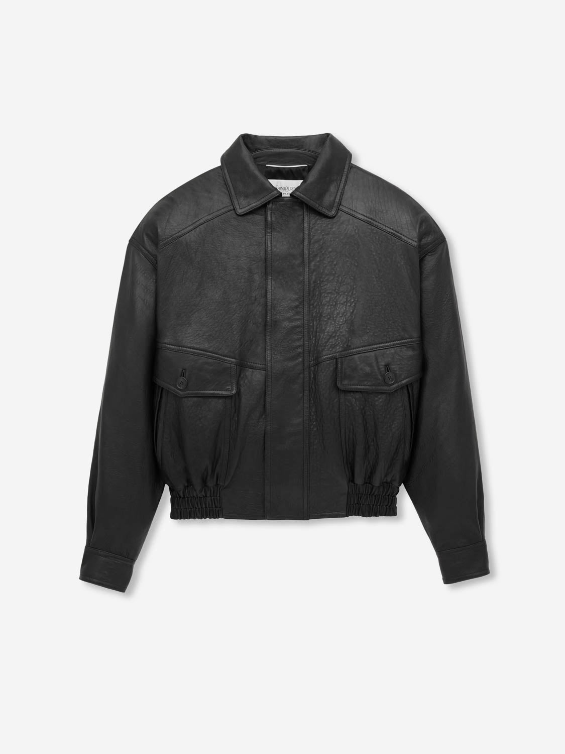 Saint Laurent Hombre Barcelona Chaqueta Bomber Cuero color Negro sku 512-002714 01 - Foto 1