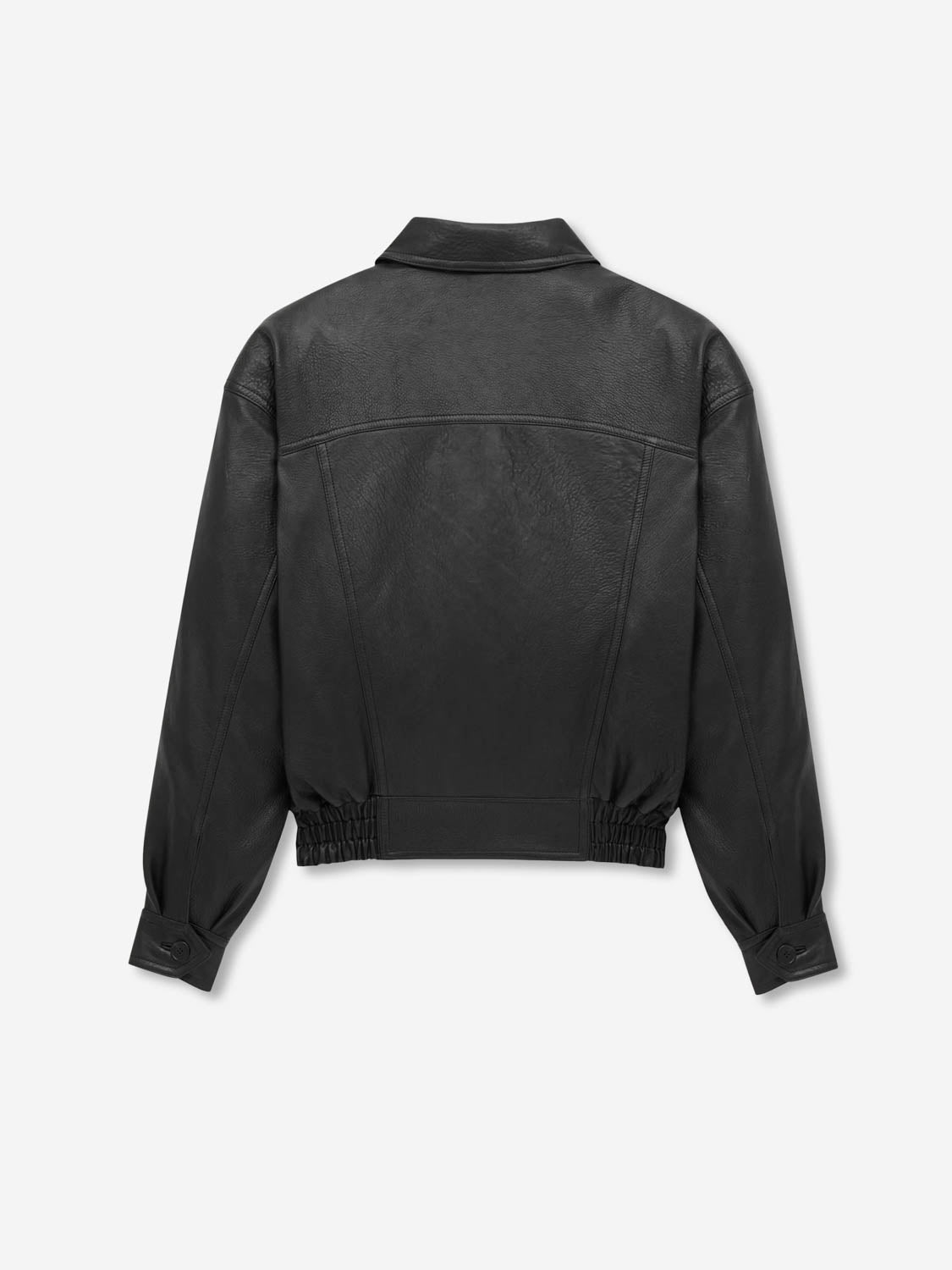 Saint Laurent Hombre Barcelona Chaqueta Bomber Cuero color Negro sku 512-002714 01 - Foto 2