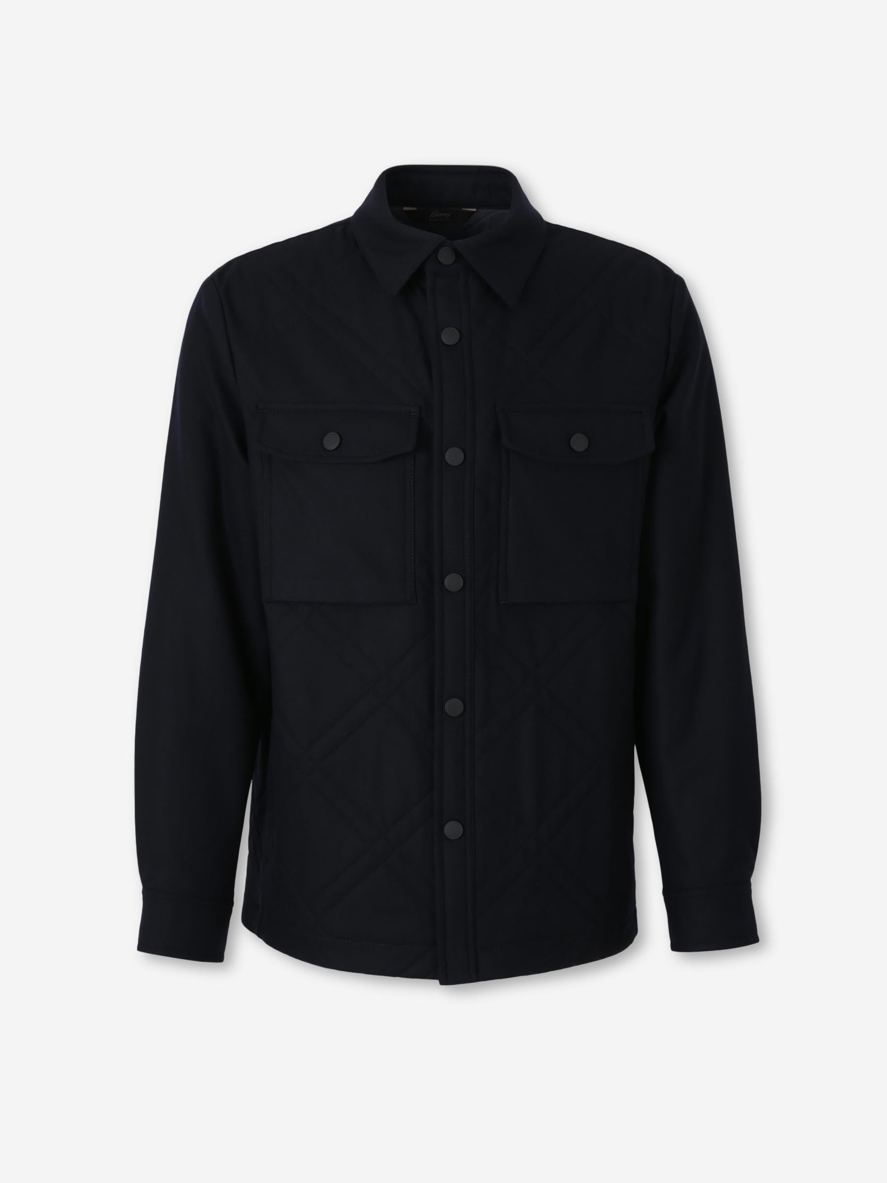 Brioni Hombre Barcelona Sobrecamisa Acolchada color Azul Marino sku 512-002733 01 - Foto 1