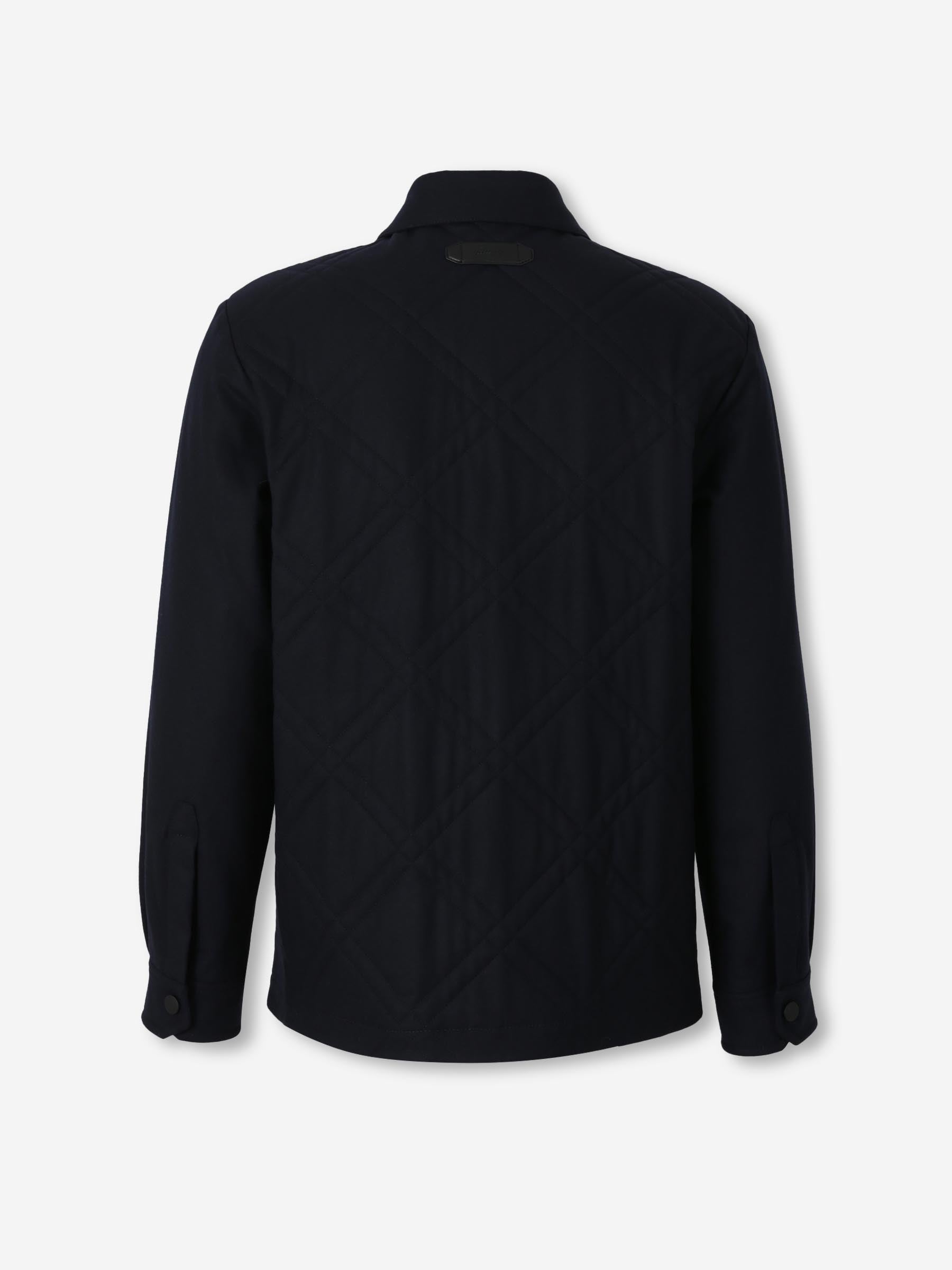 Brioni Hombre Barcelona Sobrecamisa Acolchada color Azul Marino sku 512-002733 01 - Foto 2