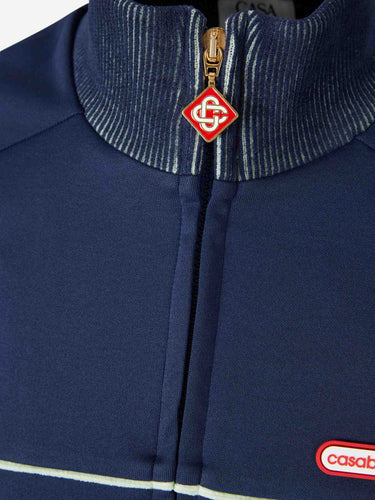 Casablanca Hombre Barcelona Sudadera Cremallera Logo color Azul Noche sku 512-002734 01 - Foto 3