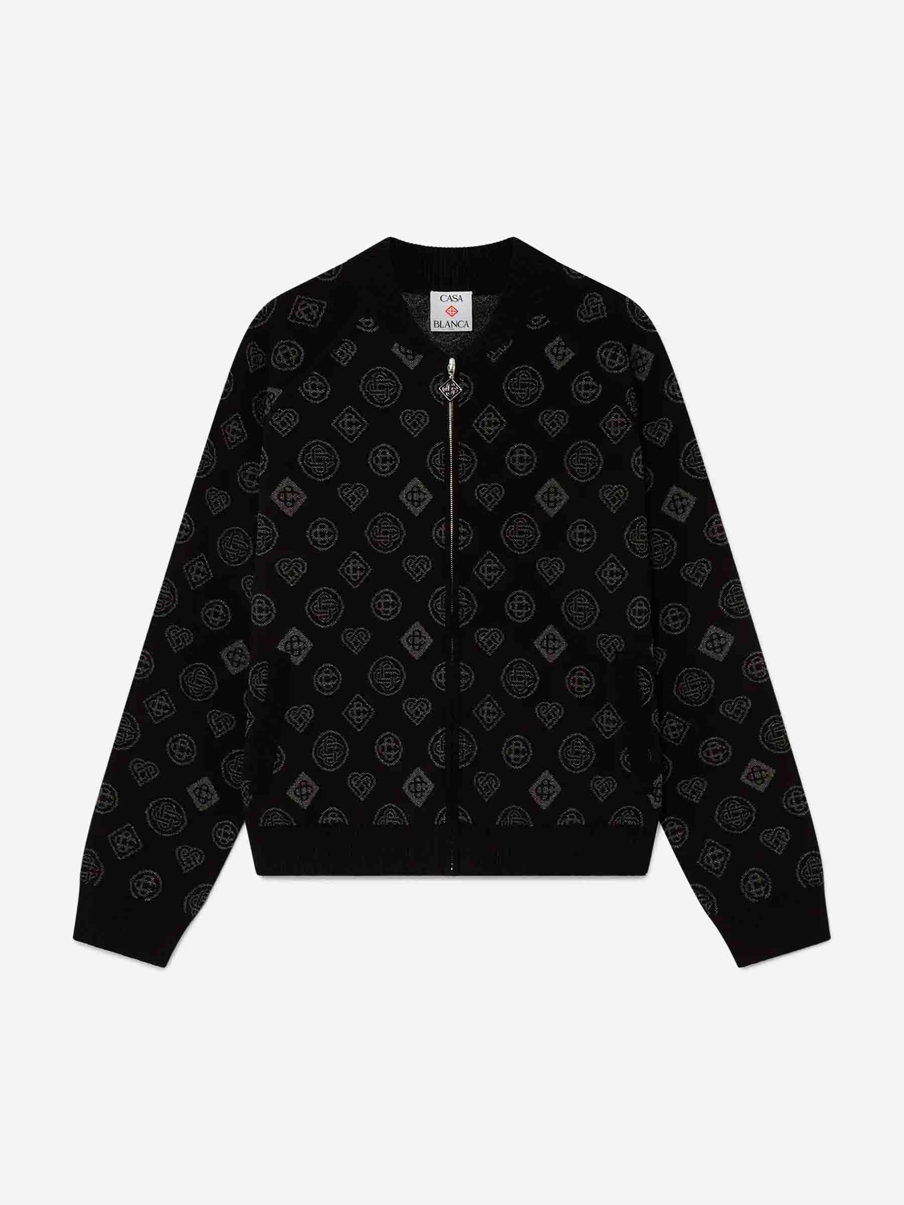 Casablanca Hombre Barcelona Chaqueta Punto Bomber color Negro sku 512-002735 01 - Foto 1