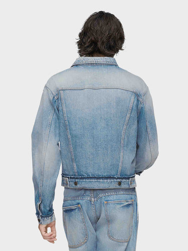 Maison Margiela Hombre Barcelona Chaqueta Denim Algodón color Azul Denim sku 512-002741 01 - Foto 3