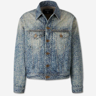 Balmain Hombre Barcelona Chaqueta Denim Monograma color Azul Denim sku 512-002742 01 - Foto 1