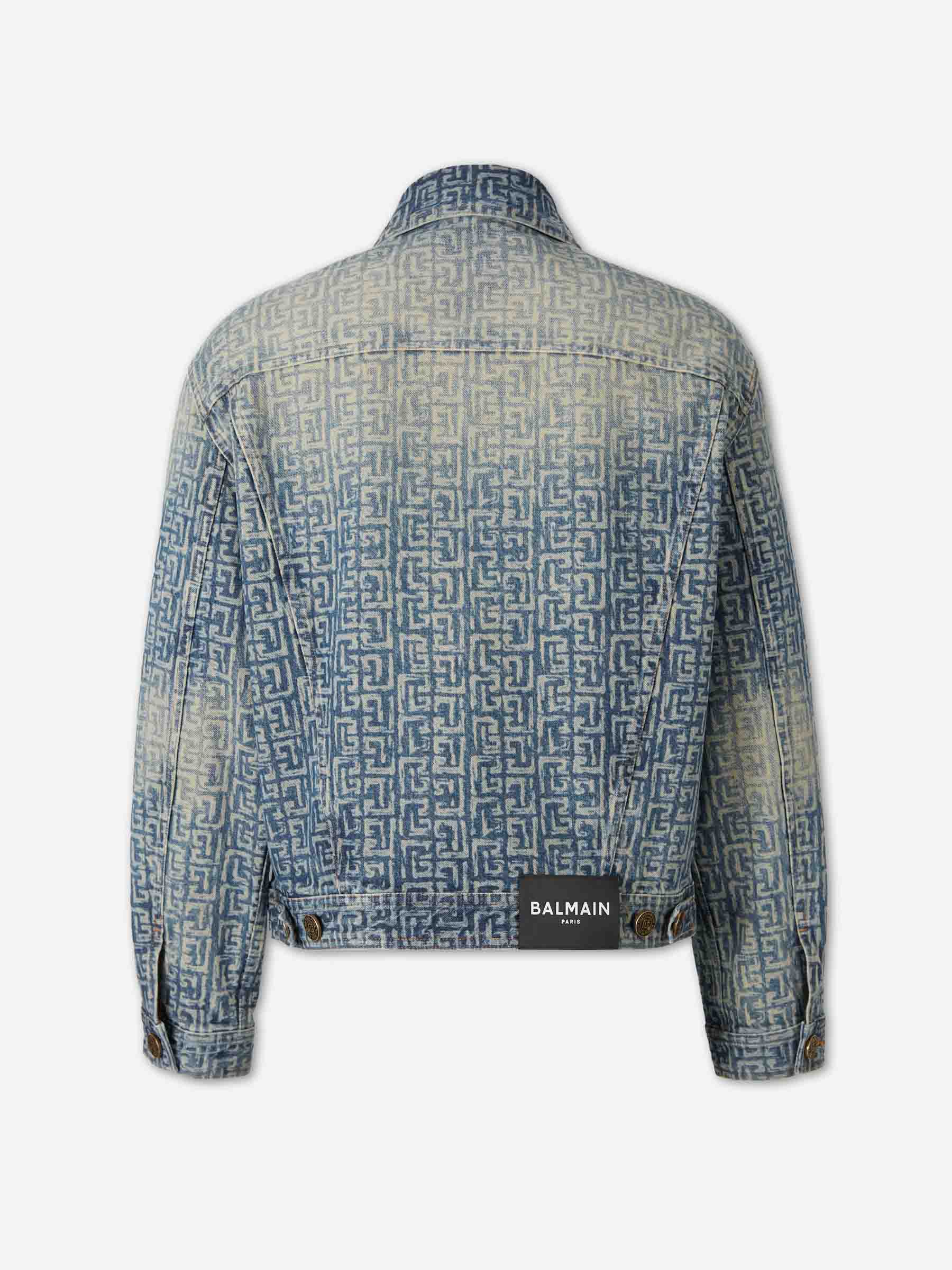Balmain Hombre Barcelona Chaqueta Denim Monograma color Azul Denim sku 512-002742 01 - Foto 2