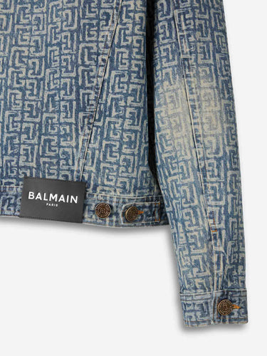 Balmain Hombre Barcelona Chaqueta Denim Monograma color Azul Denim sku 512-002742 01 - Foto 4