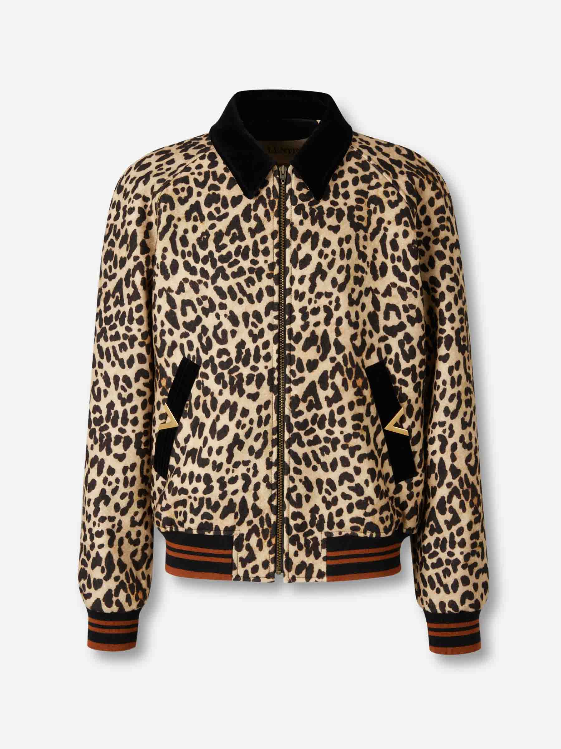 Valentino Hombre Barcelona Chaqueta Bomber Lana color Leopardo sku 512-002746 01 - Foto 1