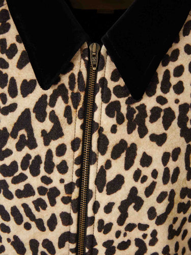 Valentino Hombre Barcelona Chaqueta Bomber Lana color Leopardo sku 512-002746 01 - Foto 3