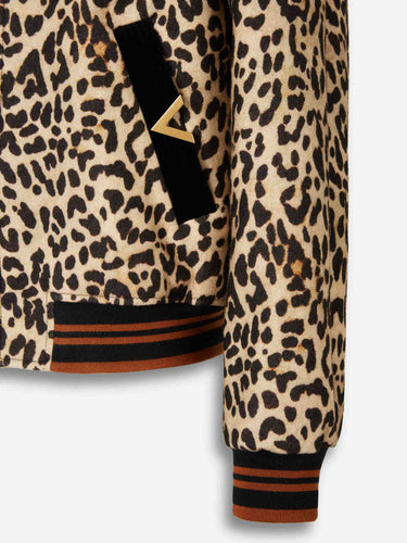 Valentino Hombre Barcelona Chaqueta Bomber Lana color Leopardo sku 512-002746 01 - Foto 4