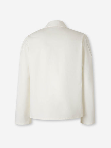 Givenchy Hombre Barcelona Sobrecamisa Logo Algodón color Blanco sku 512-002756 01 - Foto 2