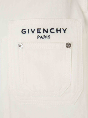 Givenchy Hombre Barcelona Sobrecamisa Logo Algodón color Blanco sku 512-002756 01 - Foto 4