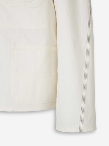 Givenchy Hombre Barcelona Sobrecamisa Logo Algodón color Blanco sku 512-002756 01 - Foto 5