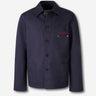 Givenchy Hombre Barcelona Sobrecamisa Logo Algodón color Azul Noche sku 512-002756 02 - Foto 1