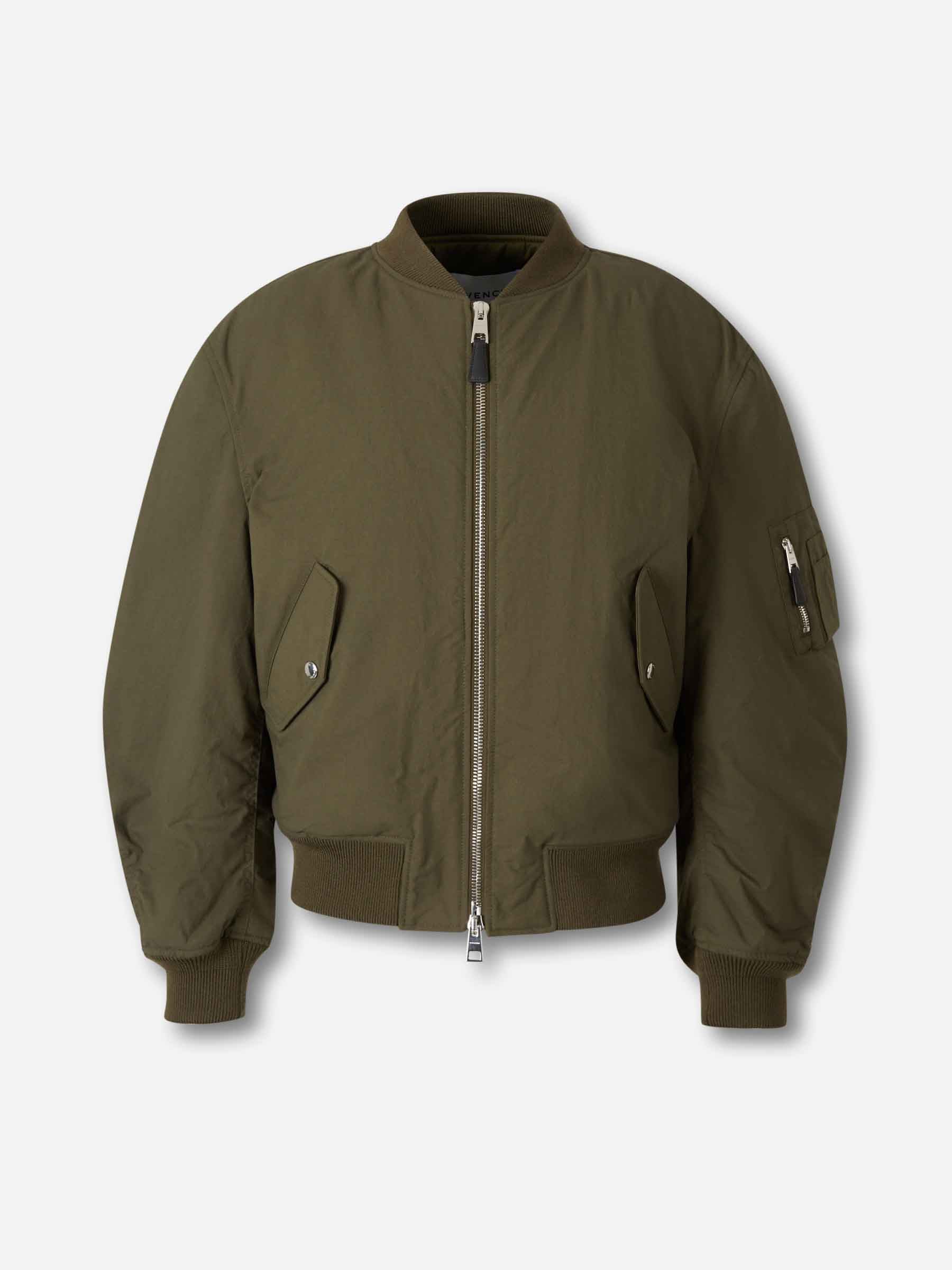 Givenchy Hombre Barcelona Chaqueta Bomber Couture Seam color Verde Militar sku 512-002757 01 - Foto 1
