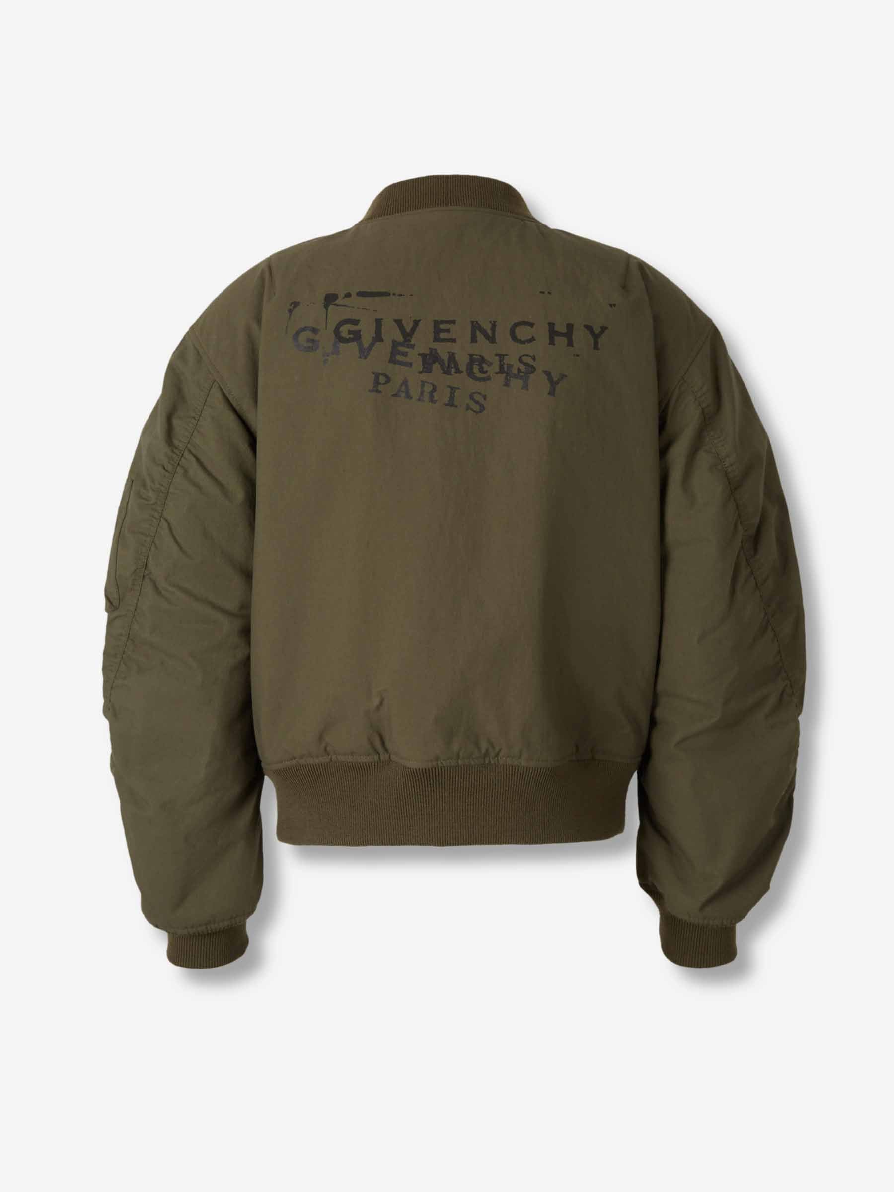 Givenchy Hombre Barcelona Chaqueta Bomber Couture Seam color Verde Militar sku 512-002757 01 - Foto 2