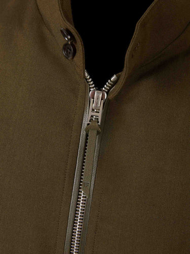 Tom Ford Hombre Barcelona Chaqueta Harrington Cashmere color Verde Militar sku 512-002767 01 - Foto 3