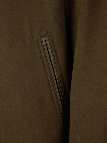 Tom Ford Hombre Barcelona Chaqueta Harrington Cashmere color Verde Militar sku 512-002767 01 - Foto 4