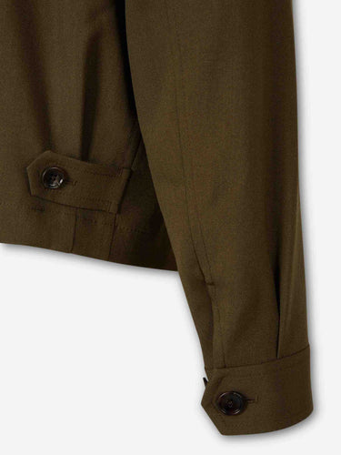 Tom Ford Hombre Barcelona Chaqueta Harrington Cashmere color Verde Militar sku 512-002767 01 - Foto 5
