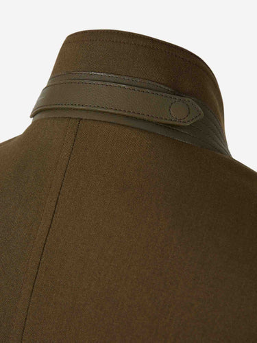 Tom Ford Hombre Barcelona Chaqueta Harrington Cashmere color Verde Militar sku 512-002767 01 - Foto 6