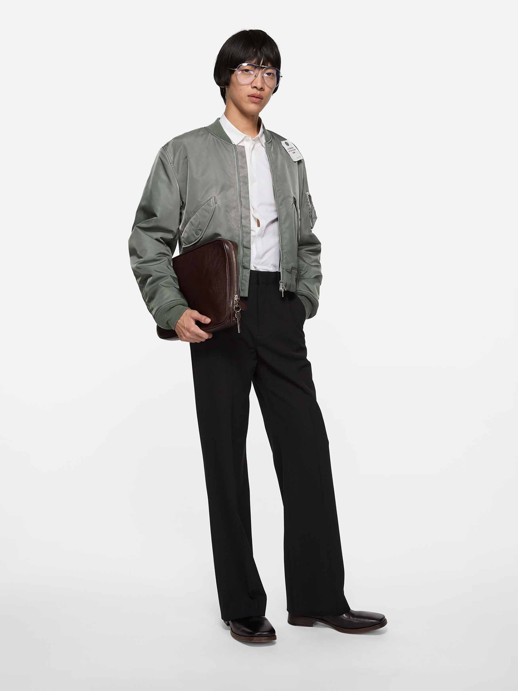 Acne Studios Hombre Barcelona Chaqueta Bomber Washed color Verde Militar sku 512-002771 01 - Foto 2