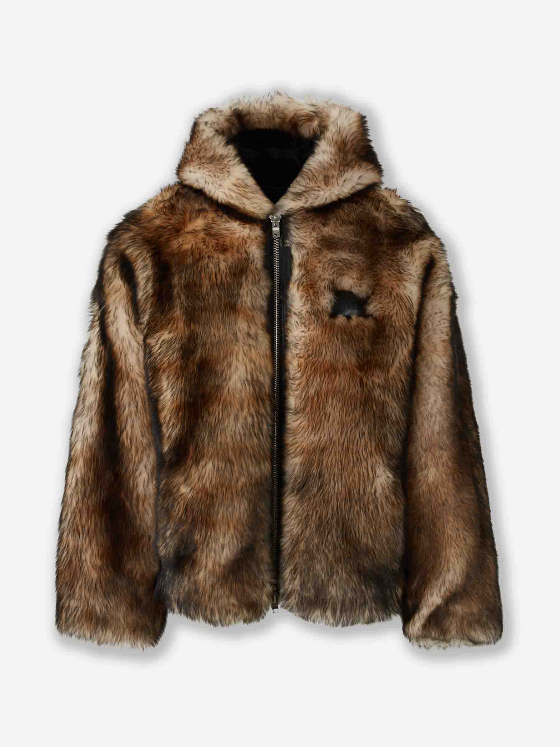 Amiri Hombre Barcelona Abrigo Fur Capucha color Marrón sku 512-002795 01 - Foto 1