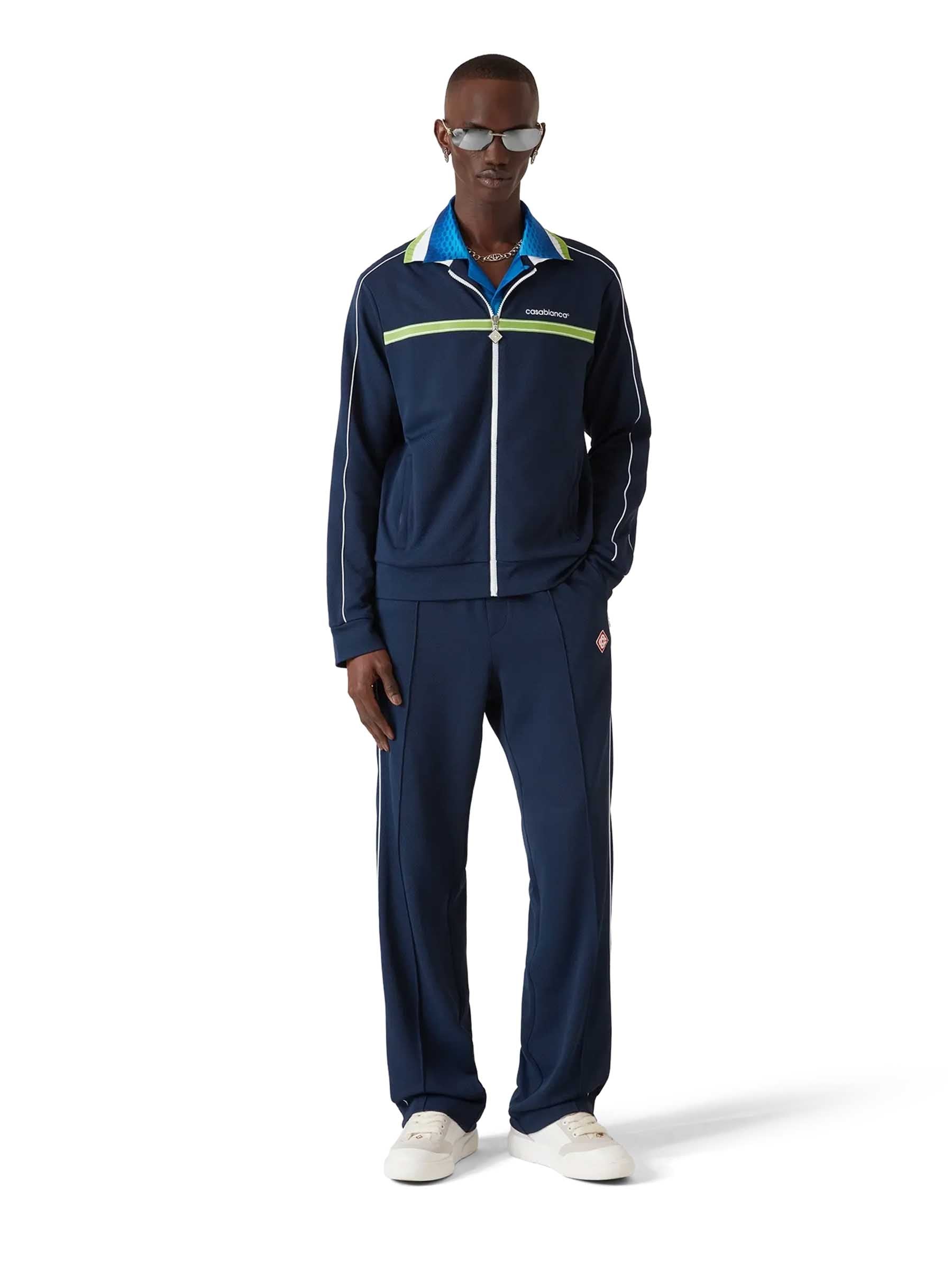 Casablanca Hombre Barcelona Chaqueta Deportiva Piqué color Azul Marino sku 512-002818 01 - Foto 2