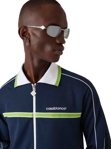 Casablanca Hombre Barcelona Chaqueta Deportiva Piqué color Azul Marino sku 512-002818 01 - Foto 4