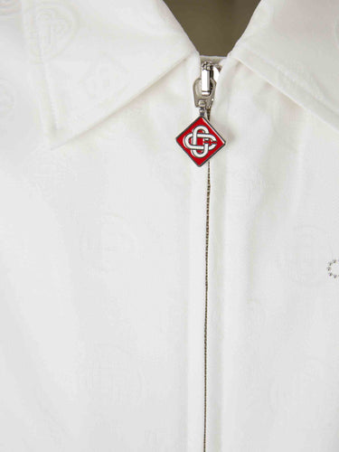 Casablanca Hombre Barcelona Chaqueta Bomber Monogram color Blanco sku 512-002819 01 - Foto 3