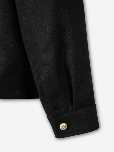 Casablanca Hombre Barcelona Sobrecamisa Mongram color Negro sku 512-002820 01 - Foto 5