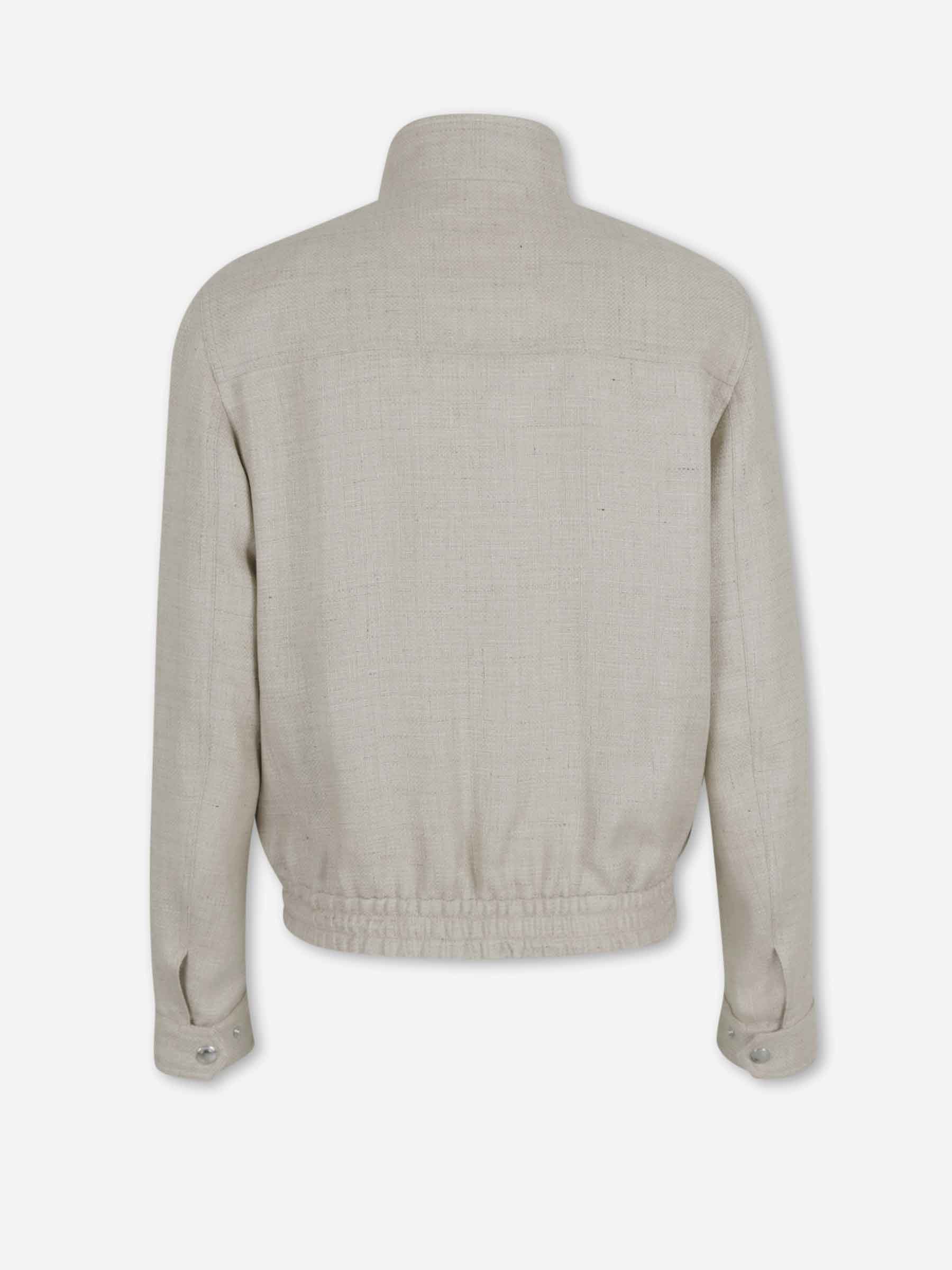 Brunello Cucinelli Hombre Barcelona Chaqueta Casual Cremallera color Beige sku 512-002822 01 - Foto 2