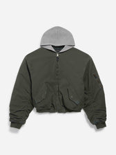 Balenciaga Hombre Barcelona Chaqueta Bomber Capucha color Negro sku 512-002828 01 - Foto 1
