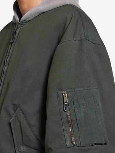 Balenciaga Hombre Barcelona Chaqueta Bomber Capucha color Negro sku 512-002828 01 - Foto 4