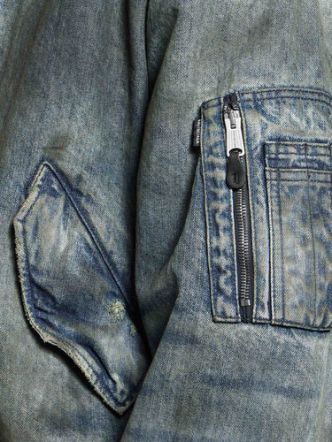 Balenciaga Hombre Barcelona Chaqueta Bomber Denim color Azul Denim sku 512-002829 01 - Foto 4