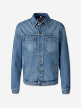 Off-White Hombre Barcelona Chaqueta Denim Algodón color Azul Denim sku 512-002836 01 - Foto 1