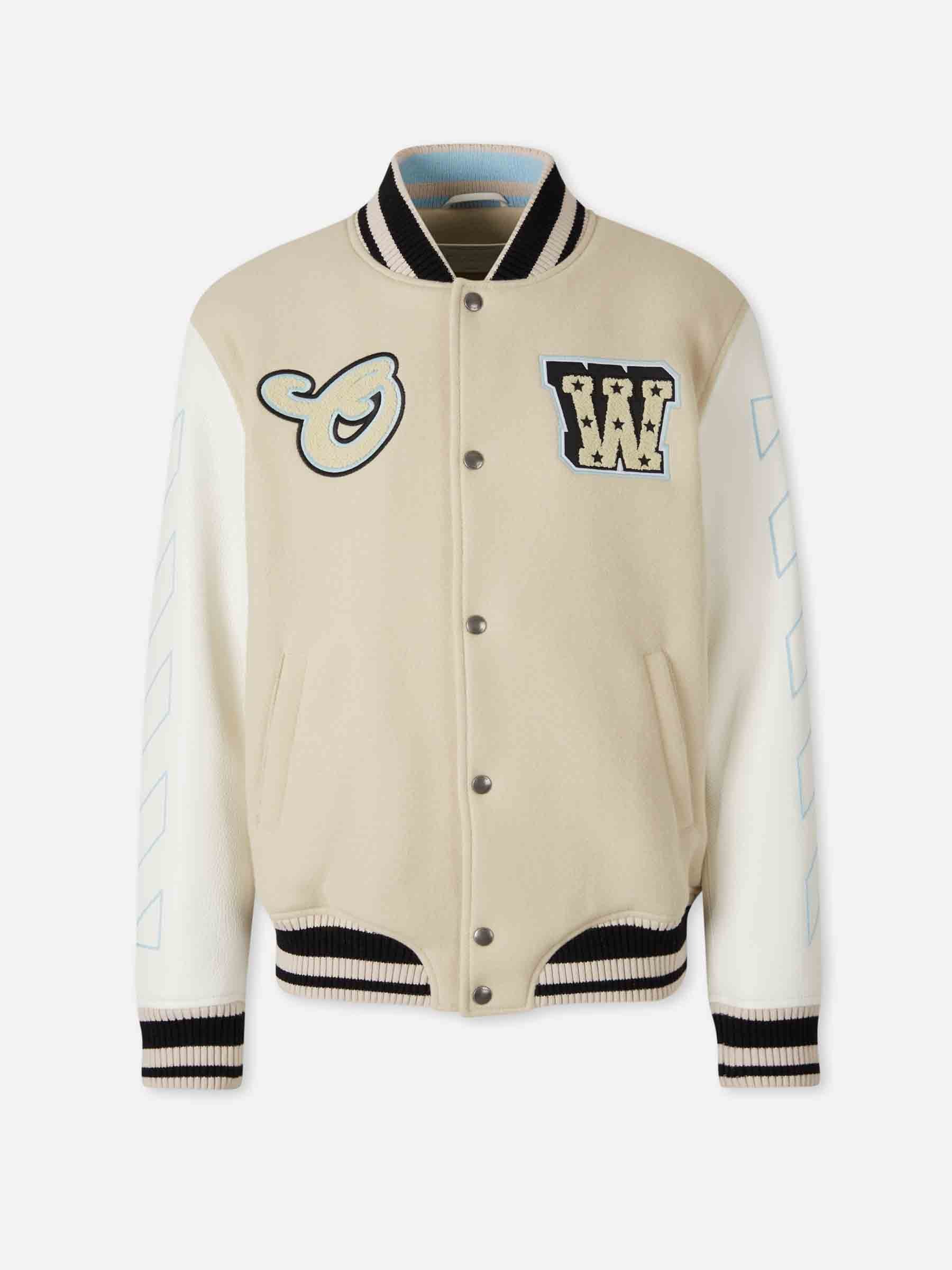 Off-White Hombre Barcelona Chaqueta Bomber Piel color Beige sku 512-002837 01 - Foto 1