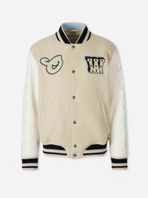 Off-White Hombre Barcelona Chaqueta Bomber Piel color Beige sku 512-002837 01 - Foto 1