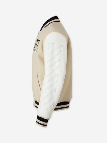 Off-White Hombre Barcelona Chaqueta Bomber Piel color Beige sku 512-002837 01 - Foto 2