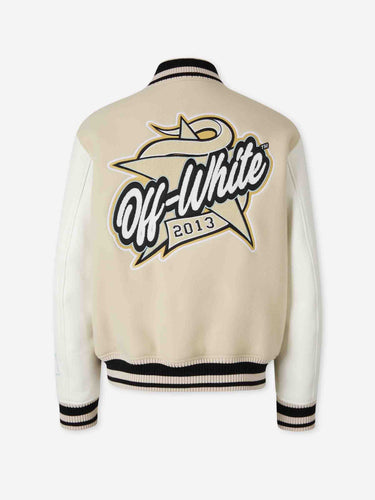 Off-White Hombre Barcelona Chaqueta Bomber Piel color Beige sku 512-002837 01 - Foto 3