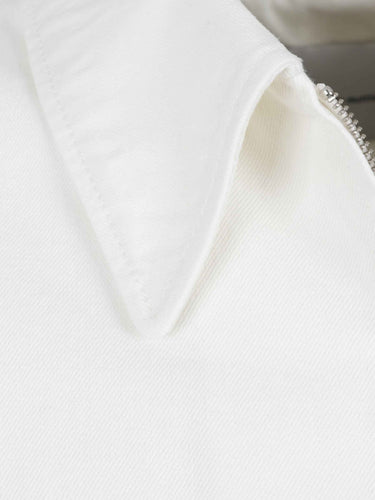 Ami Paris Hombre Barcelona Chaqueta con Cremallera color Marfil sku 512-002840 01 - Foto 3