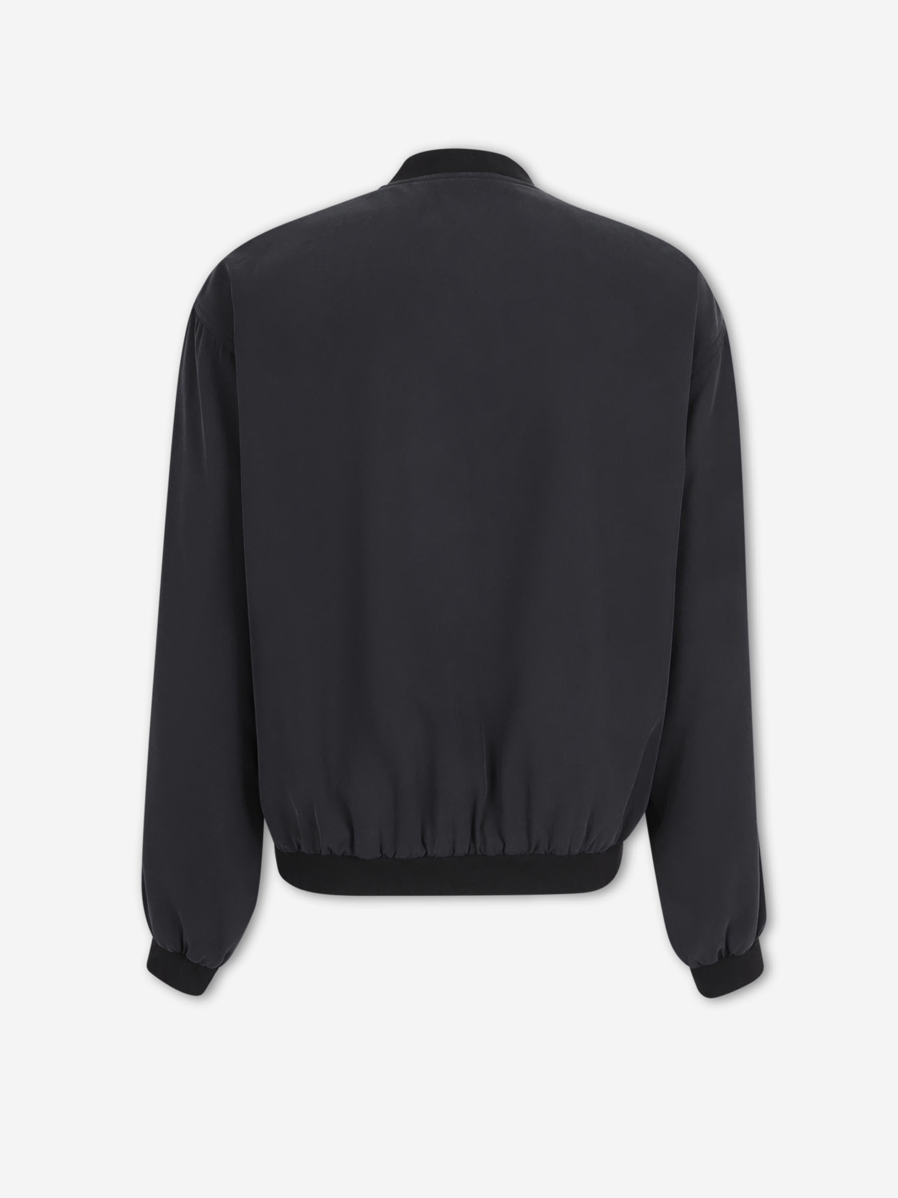 The Row Hombre Barcelona Chaqueta Bomber Seda color Negro sku 512-002841 01 - Foto 2